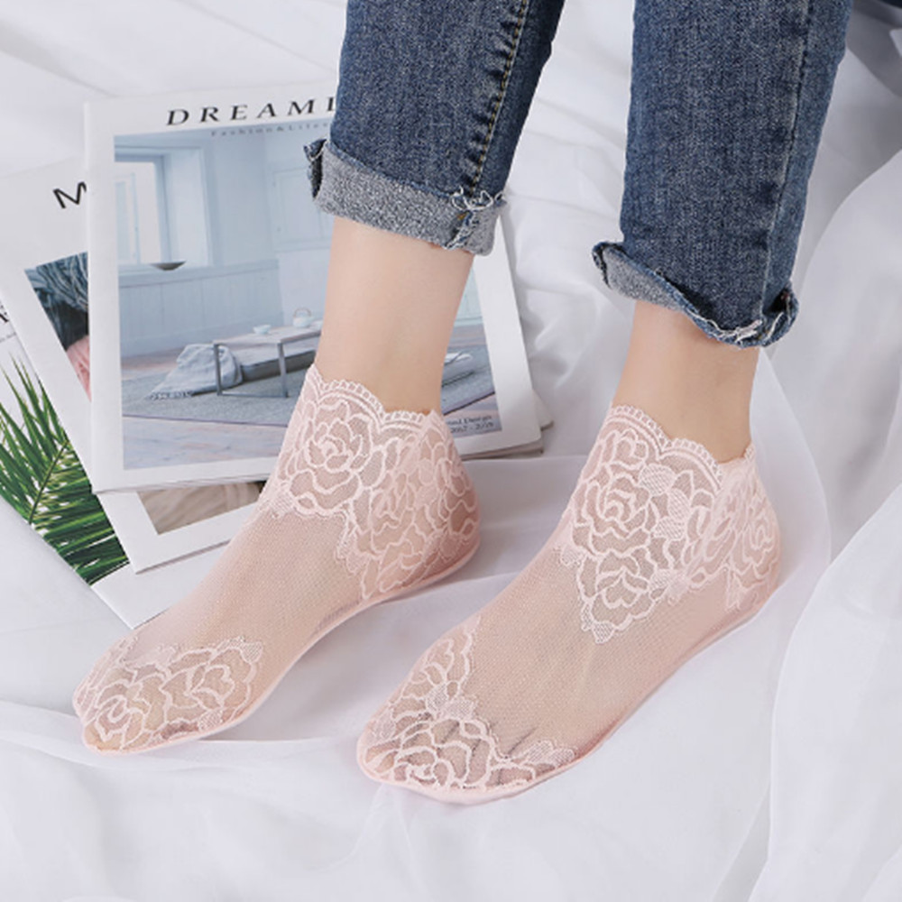 여성용 레이스 장미 무늬 얇은 양말 로퍼 로우컷 노쇼  - Invisibility Sock Loafer 리뷰 및 가격
