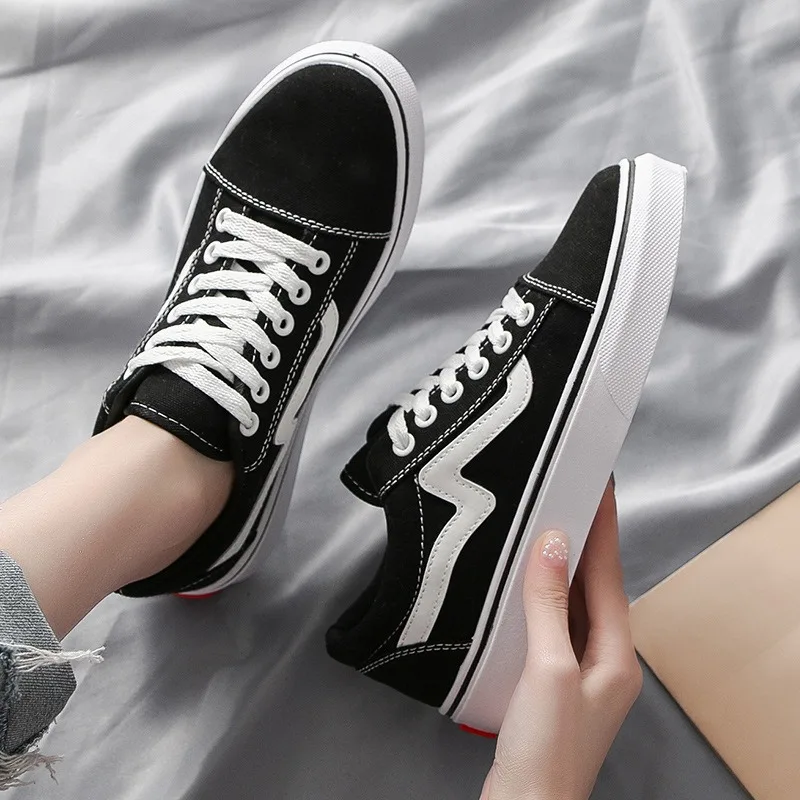 청소년 학생 소년 소녀 봄 가을 캐주얼 조깅 스니커즈  - Vans Shoes Old Skool 리뷰 및 가격